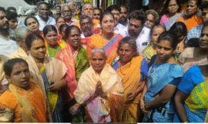 திருப்பரங்குன்றத்தில் செய்தியாளர்களிடம் பேசிய நடிகை கஸ்துாரி