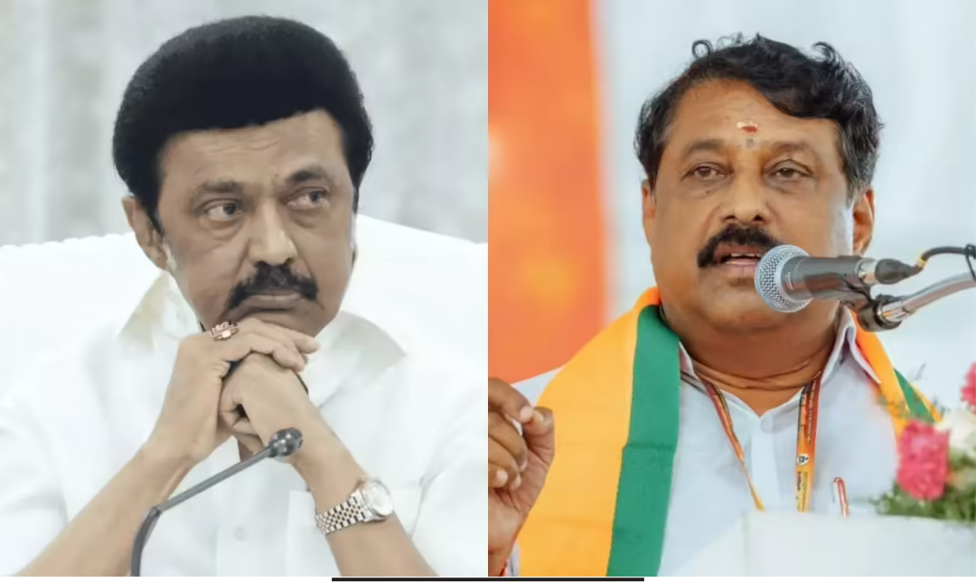 திருநெல்வேலியில் செய்தியாளர்களிடம் பேசிய தமிழக பாஜ தலைவர் நயினார் நாகேந்திரன்