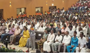 சன்சாத் கேல் மஹோத்சவ் நிறைவு விழாவில் காணொலி மூலம் உரையாற்றும் பிரதமர் மோடி மற்றும் விளையாட்டு வீரர்கள்