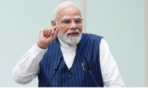 கவுகாத்தியில் நடைபெற்ற பகுரும்பா தவோ நிகழ்ச்சியில் உரையாற்றிய பிரதமர் நரேந்திர மோடி.