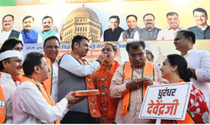 மஹாராஷ்டிரா மாநகராட்சி தேர்தலில் வெற்றி பெற்ற பா.ஜ., கட்சியினர் கொண்டாட்டம்.