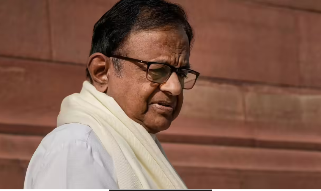 காரைக்குடியில் செய்தியாளர்களை சந்தித்து தமிழகம் வளர்ச்சி குறித்து கருத்து தெரிவித்த காங்கிரஸ் மூத்த தலைவர் ப. சிதம்பரம்