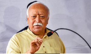 சத்தீஸ்கரில் நடைபெற்ற ஹிந்து சம்மேளன நிகழ்வில் சமூக நல்லிணக்கம் குறித்து பேசும் ஆர்.எஸ்.எஸ் தலைவர் மோகன் பாகவத்