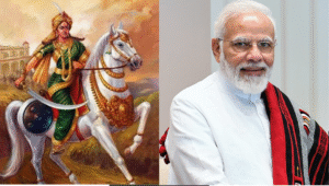 வீரமங்கை ராணி வேலு நாச்சியாரின் பிறந்தநாளை முன்னிட்டு பிரதமர் மோடி உள்ளிட்டோர் புகழாரம் சூட்டிய காட்சி