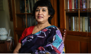 திருவனந்தபுரத்தில் நடைபெற்ற நிகழ்ச்சியில் பேசிய எழுத்தாளர் தஸ்லிமா நஸ்ரின்