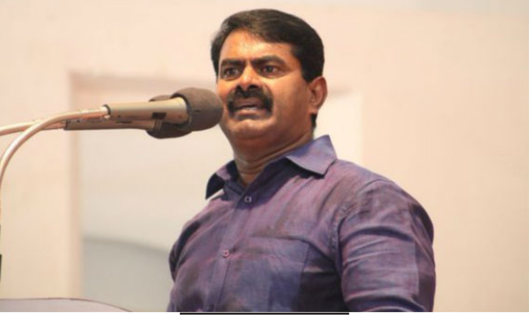 சென்னையில் நடைபெற்ற பொங்கல் விழாவில் செய்தியாளர்களிடம் பேசிய சீமான்