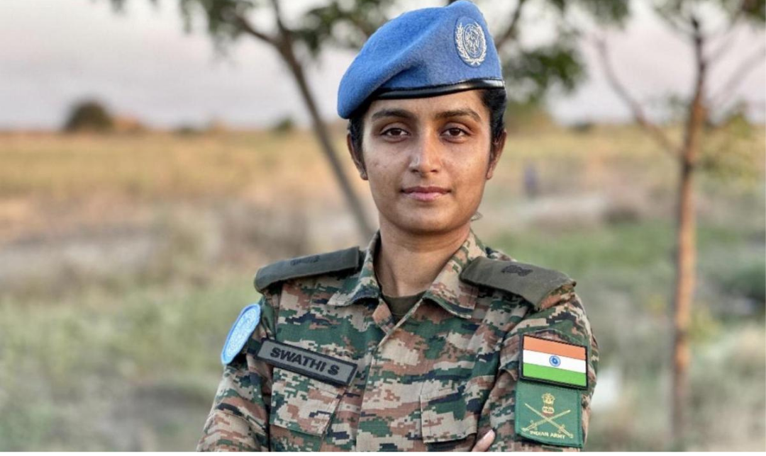 தெற்கு சூடானில் ஐ.நா. அமைதிகாக்கும் பணியில் ஈடுபட்ட இந்திய பெண் ராணுவ அதிகாரி சுவாதி சாந்தகுமார்