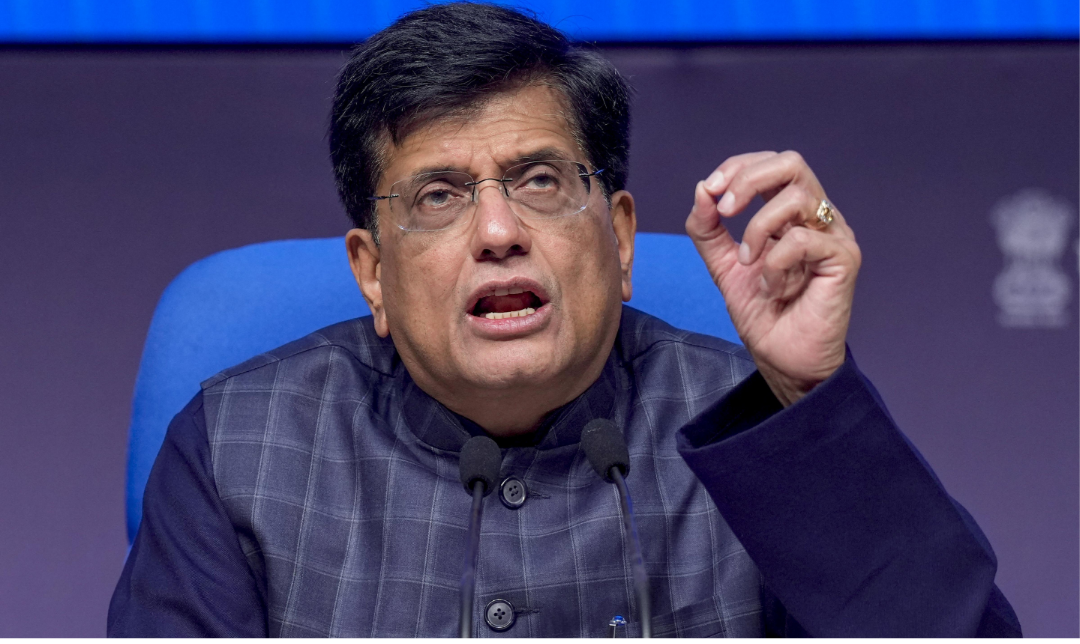 புதிய வர்த்தக ஒப்பந்தங்கள் குறித்து விளக்கம் அளிக்கும் மத்திய அமைச்சர் பியூஷ் கோயல்