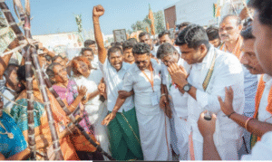 திருச்சியில் நடைபெற்ற மோடி பொங்கல் விழாவில் உரையாற்றிய தமிழக பாஜ முன்னாள் தலைவர் அண்ணாமலை