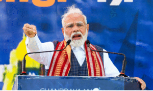 பாஜ தேசிய தலைவர் பதவியேற்பு விழாவில் உரையாற்றும் பிரதமர் நரேந்திர மோடி