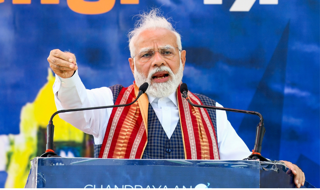 பாஜ தேசிய தலைவர் பதவியேற்பு விழாவில் உரையாற்றும் பிரதமர் நரேந்திர மோடி