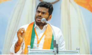 திமுக ஆட்சியை அகற்றுவோம் என அறிக்கை வெளியிட்ட தமிழக பாஜ முன்னாள் தலைவர் அண்ணாமலை