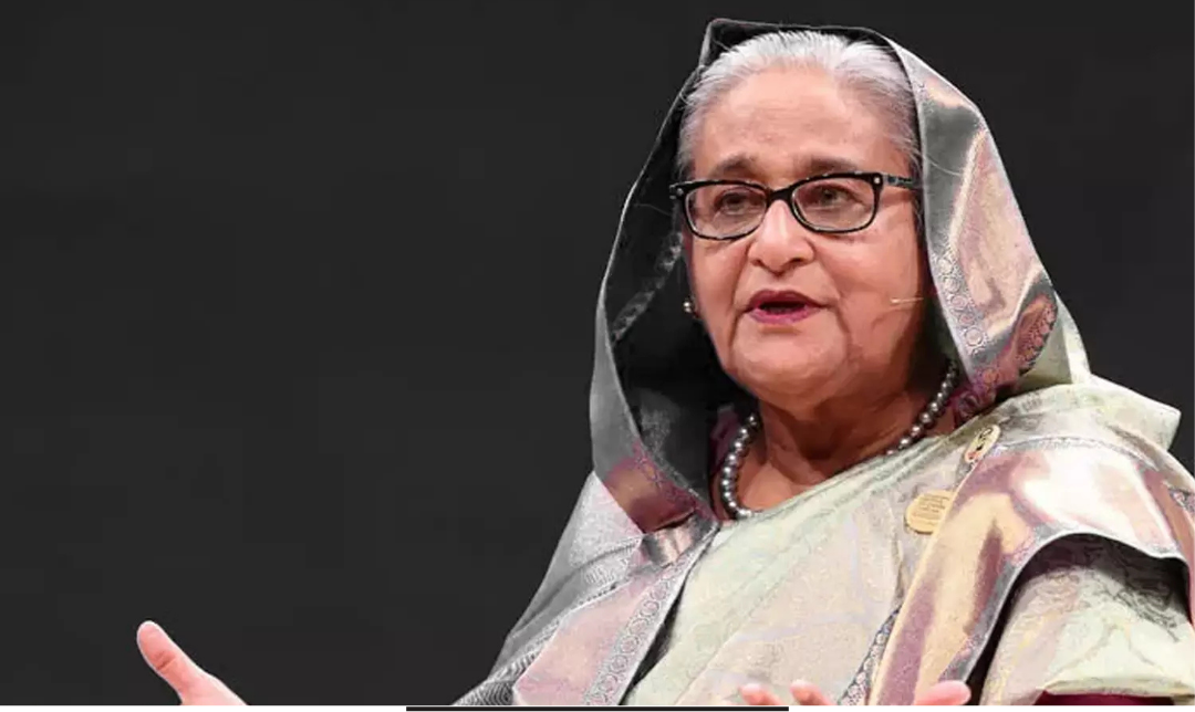 ஹாதி கொலை குறித்து பேட்டி அளிக்கும் வங்கதேச முன்னாள் பிரதமர் ஷேக் ஹசீனா
