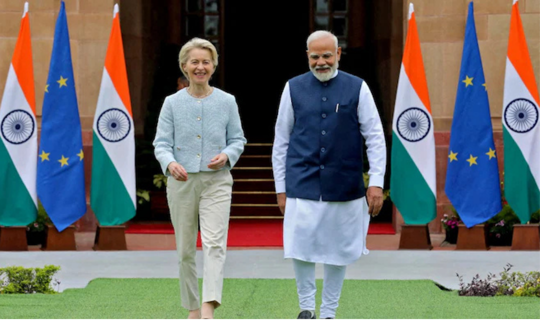 இந்தியா–ஐரோப்பிய யூனியன் தடையற்ற வர்த்தக ஒப்பந்தம் தொடர்பான உச்சி மாநாடு