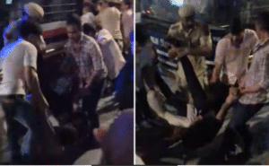 டில்லியில் ஜேஎன்யு மாணவர்கள் மற்றும் போலீசார் இடையே ஏற்பட்ட மோதல் காட்சி.