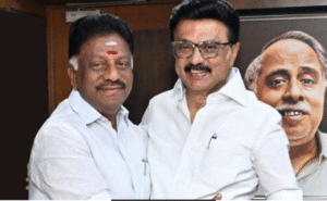 சென்னை அண்ணா அறிவாலயத்தில் செய்தியாளர்களை சந்திக்கும் ஓபிஎஸ்.