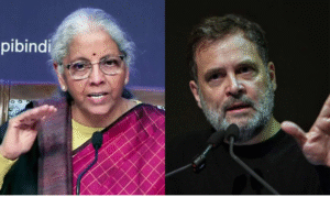 மத்திய பட்ஜெட் குறித்து செய்தியாளர்களிடம் பேசும் நிதியமைச்சர் நிர்மலா சீதாராமன்