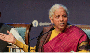 பாதுகாப்பு செலவுகள் குறித்து விளக்கம் அளிக்கும் நிதியமைச்சர் நிர்மலா சீதாராமன்