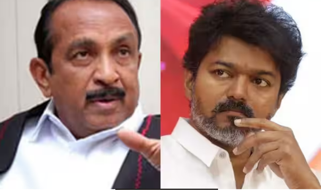 திருவிடைமருதூரில் நிருபர்களிடம் பேசிய வைகோ.