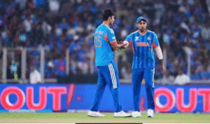 ஆமதாபாத் மோடி மைதானத்தில் நெதர்லாந்துக்கு எதிரான டி20 போட்டியில் விளையாடும் இந்திய வீரர்கள்