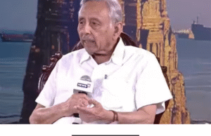 கே.சி. வேணுகோபால் குறித்த கேள்விக்கு காங்கிரஸ் மூத்த தலைவர் மணிசங்கர் அய்யர் பதிலளித்த நிகழ்ச்சி தொடர்பான செய்தி.