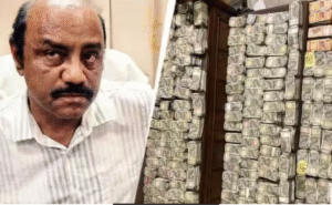 ஒடிசாவில் லஞ்ச ஒழிப்புத்துறை சோதனையில் கட்டுக்கட்டாக பறிமுதல் செய்யப்பட்ட பணம் காட்சி