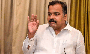 மாணிக்கம் தாகூர் செய்தியாளர்களிடம் கருத்து தெரிவிக்கிறார்