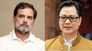 லோக்சபாவில் ராகுல் பேச்சு தொடர்பாக மத்திய அமைச்சர் கிரண் ரிஜிஜூ வெளியிட்ட கண்டன கருத்து