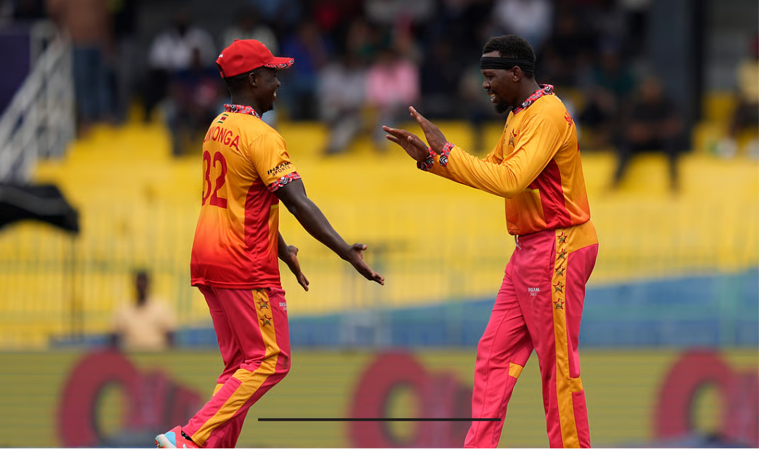 டி20 உலகக் கோப்பைப் போட்டியில் ஆஸ்திரேலியாவை வீழ்த்திய ஜிம்பாப்வே அணியின் வெற்றி பற்றிய செய்தி.