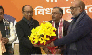 மணிப்பூர் பா.ஜ., எம்எல்ஏக்கள் குழு தலைவராக தேர்வு செய்யப்பட்ட யம்நம் கெம்சந்த் சிங்