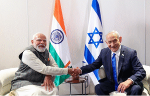 ஜெருசலேமில் இந்தியா–இஸ்ரேல் ஒப்பந்த கையெழுத்து நிகழ்வில் பிரதமர் மோடி மற்றும் இஸ்ரேல் பிரதமர் நெதன்யாகு.