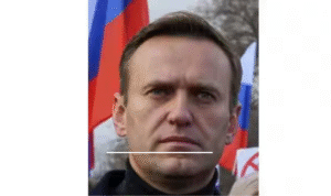 ரஷ்ய எதிர்க்கட்சி தலைவர் அலெக்ஸி நவால்னி பற்றிய செய்தி காட்சி.