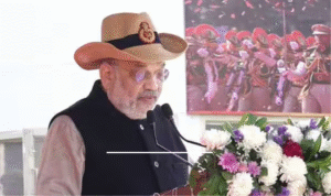 டில்லி காவல்துறையின் 79வது நிறுவன தின விழாவில் உரையாற்றும் மத்திய உள்துறை அமைச்சர் அமித்ஷா.