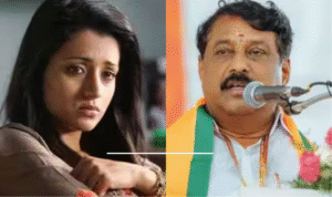 திரிஷா சர்ச்சை குறித்து நிருபர்களிடம் விளக்கம் அளிக்கும் நயினார் நாகேந்திரன்.