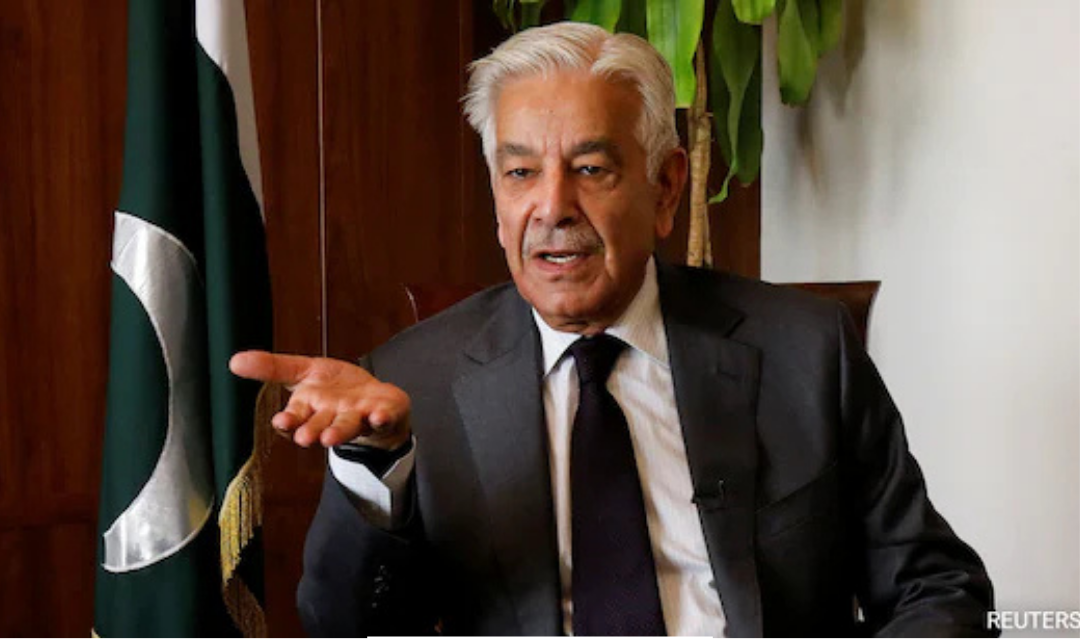 பலுசிஸ்தான் பாதுகாப்பு நிலை குறித்து பார்லிமென்ட்டில் பேசும் பாகிஸ்தான் ராணுவ அமைச்சர் கவாஜா ஆசிப்