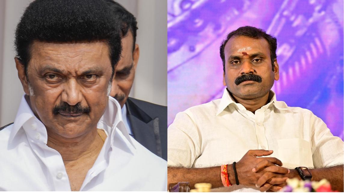 மத்திய அமைச்சர் எல். முருகன், திமுக அரசின் செயல்களை விமர்சித்து பேச்சு நடத்துகிறார்.