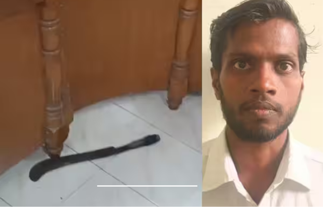 ஸ்ரீவில்லிபுத்தூர் நீதிமன்றத்தில் நீதிபதியை நோக்கி அரிவாள் வீசப்பட்ட சம்பவத்தையடுத்து போலீசார் பாதுகாப்பு பணியில் ஈடுபட்ட காட்சி.