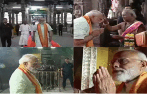 திருப்பரங்குன்றம் சுப்பிரமணிய சுவாமி கோவில் நுழைவாயிலில் சிவப்பு கம்பள வரவேற்பு காட்சி.