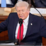 ஈரான் குறித்து அறிக்கை வெளியிடும் அமெரிக்க அதிபர் டொனால்ட் டிரம்ப்.