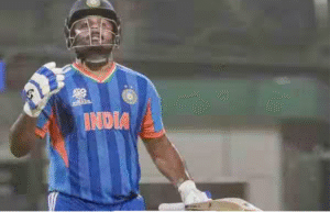 வெஸ்ட் இண்டீஸுக்கு எதிராக அதிரடி ஆட்டம் ஆடிய இந்திய வீரர் சஞ்சு சாம்சன்.