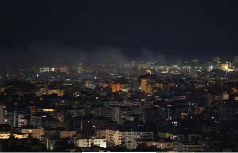 லெபனானில் இஸ்ரேல் தாக்குதலால் சேதமடைந்த பகுதிகள்.