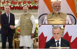 டில்லியில் கனடா பிரதமர் மார்க் கார்னியை சந்தித்து பேசும் பிரதமர் நரேந்திர மோடி.