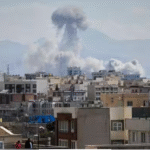 அமெரிக்கா–இஸ்ரேல் தாக்குதலால் சேதமடைந்த ஈரான் பகுதிகள்.