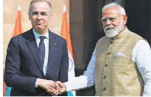 இந்தியா–கனடா ஒப்பந்தம் குறித்து பிரதமர் நரேந்திர மோடி மற்றும் கனடா பிரதமர் மார்க் கார்னி.