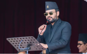 நேபாள தேர்தலில் முன்னிலை பெற்ற தேசிய சுதந்திர கட்சி தலைவர் மற்றும் ராப் பாடகர் பாலேந்திர ஷா.