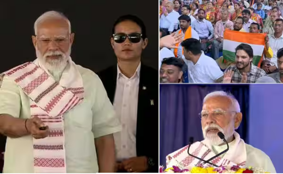 டில்லியில் மெட்ரோ திட்டங்களை தொடங்கி வைத்து உரையாற்றும் பிரதமர் மோடி.