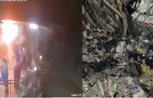 வங்கதேசத்தின் கூமில்லா மாவட்டத்தில் ஹிந்து கோவில் மீது நடந்த குண்டு வீச்சு தாக்குதல் சம்பவம்.