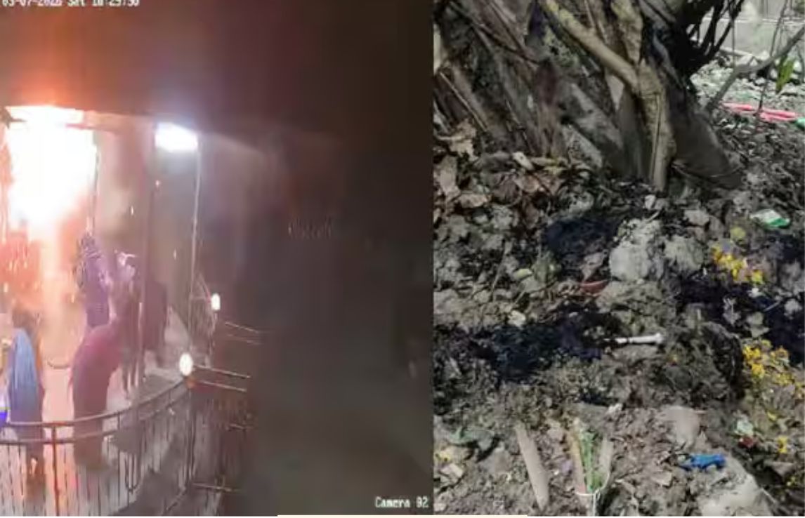 வங்கதேசத்தின் கூமில்லா மாவட்டத்தில் ஹிந்து கோவில் மீது நடந்த குண்டு வீச்சு தாக்குதல் சம்பவம்.