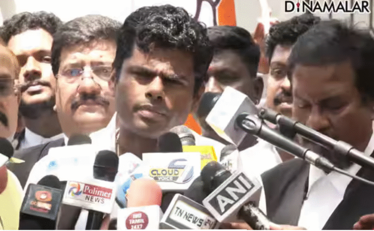 காஸ் சிலிண்டர் தட்டுப்பாடு குறித்து மக்கள் அச்சப்பட தேவையில்லை என கூறிய அண்ணாமலை தொடர்பான செய்தி.