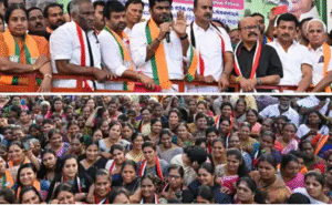 கோவை ஆர்ப்பாட்டத்தில் திமுக அரசை விமர்சித்து பேசும் அண்ணாமலை